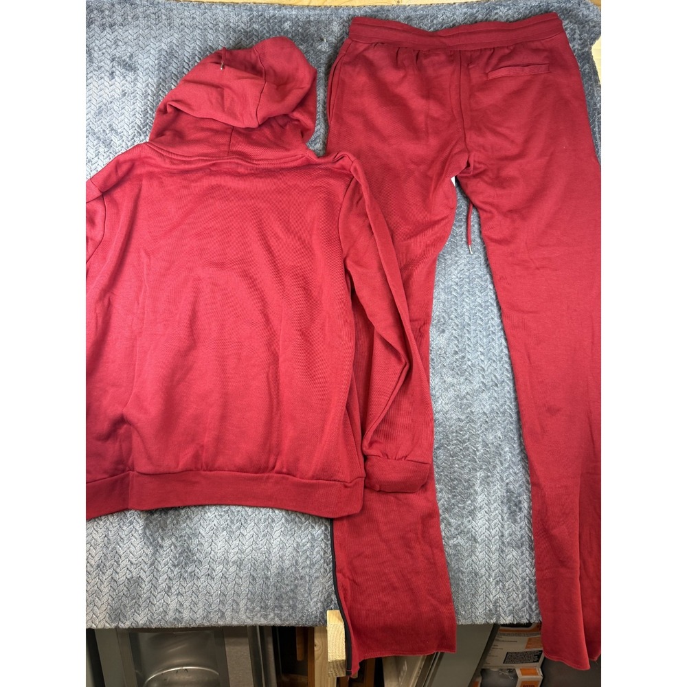 Rockstar Original Tracksuit Set Mens 2XL Red Splatter Paint Fleece Lined Outdoor - Picture 8 of 9